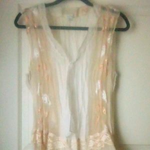 Floral Gold Leaf Blouse